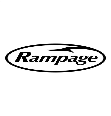 Rampage Boats decal, fishing hunting car decal sticker