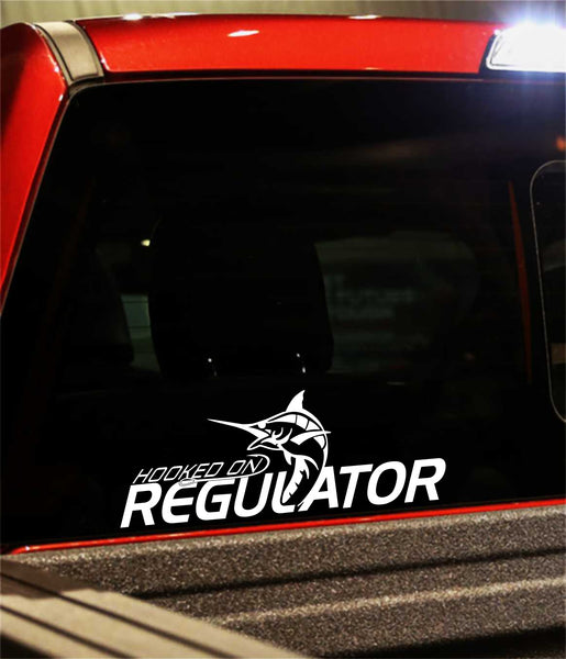 Hooked on Regulator Boats decal North 49 Decals