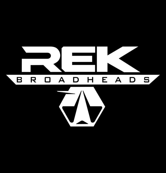 REK  Broadheads decal, fishing hunting car decal sticker