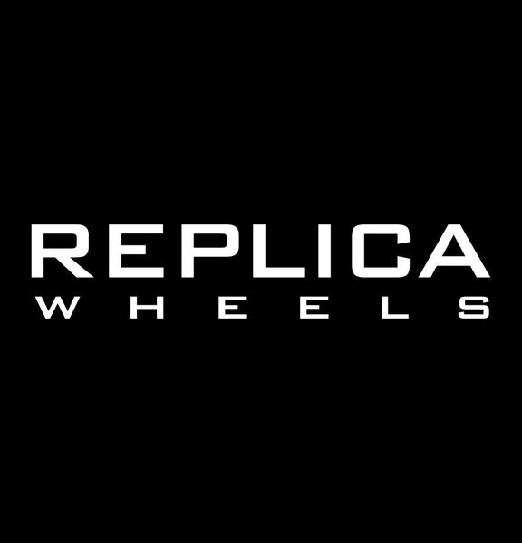 Replica Wheels decal, performance car decal sticker