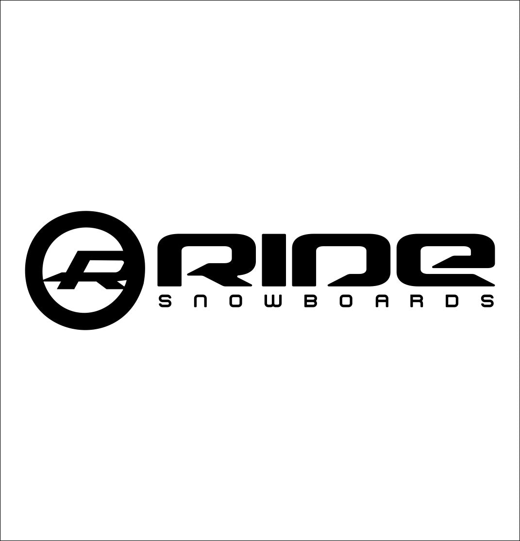 Ride Snowboards decal, ski snowboard decal, car decal sticker