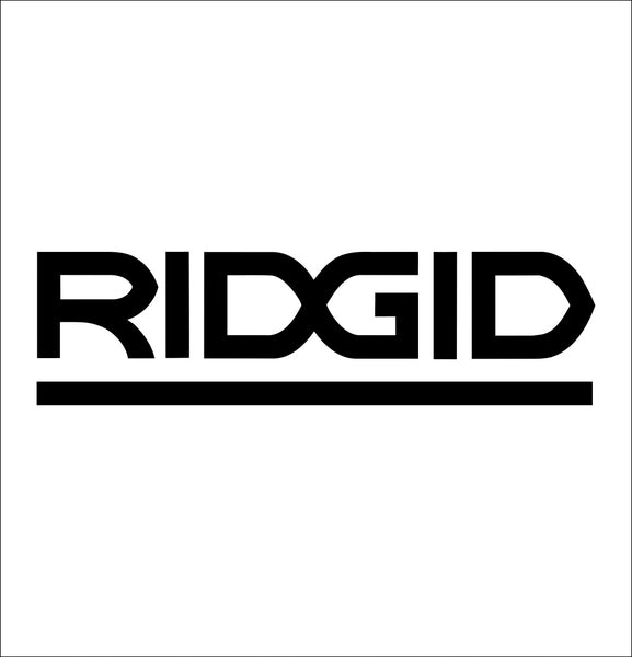 ridgid decal, car decal sticker