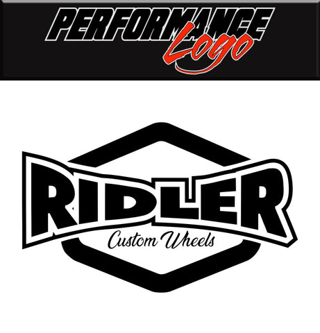 Ridler Wheels decal, performance car decal sticker
