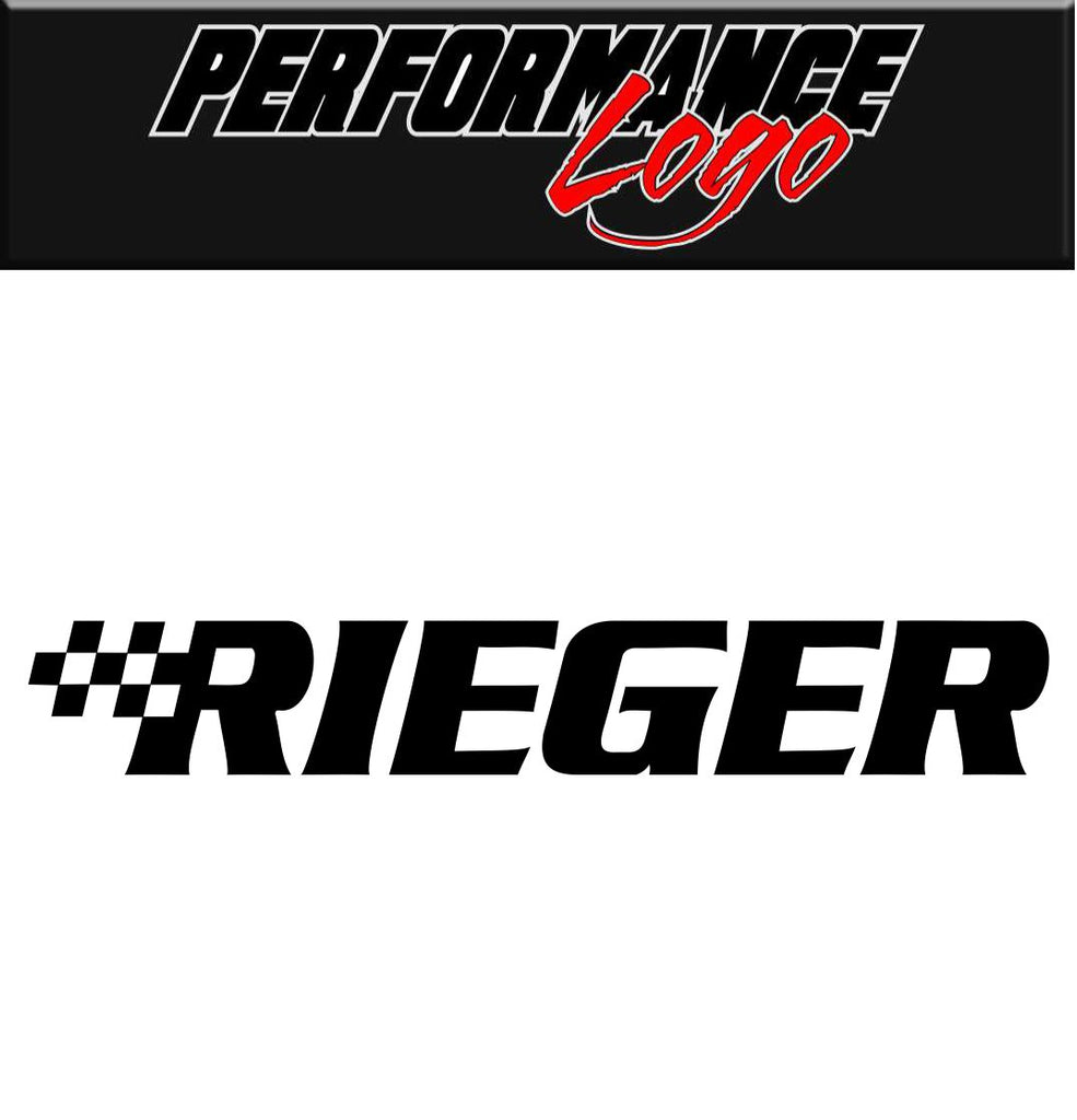 Rieger Tuning decal, performance decal, sticker