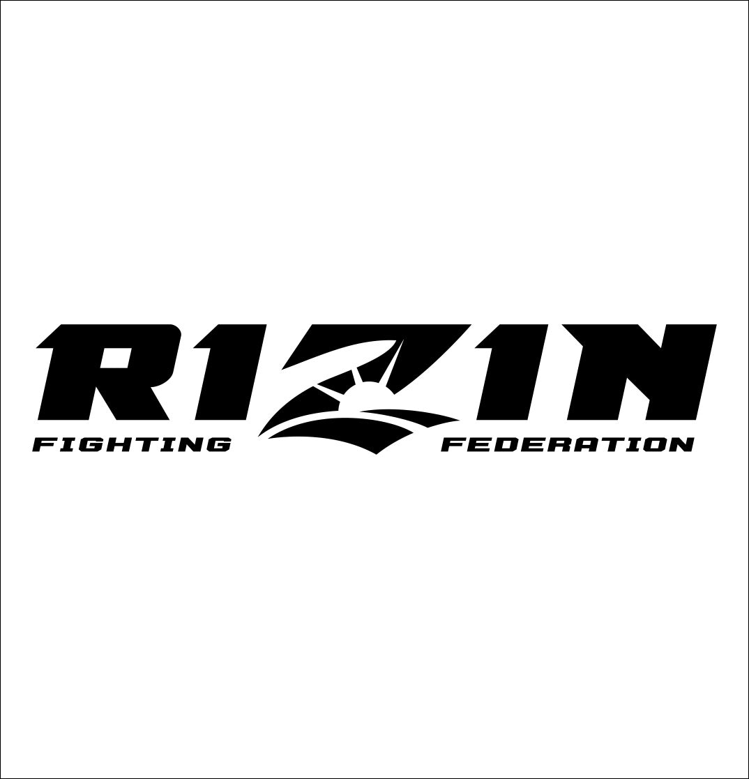Rizin decal, mma boxing decal, car decal sticker
