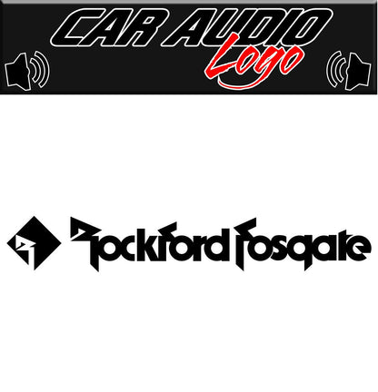 Rockford Fosgate decal, sticker, audio decal