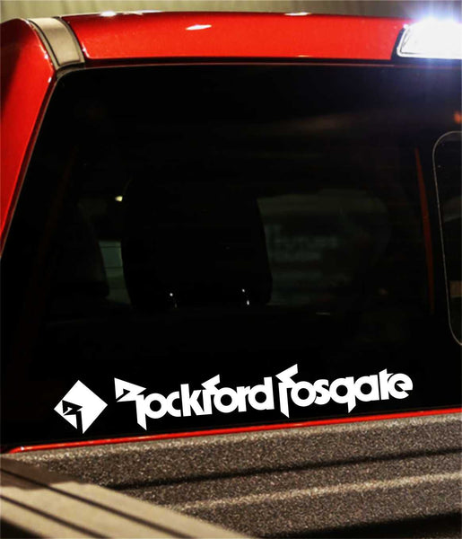 Rockford Fosgate decal, sticker, audio decal