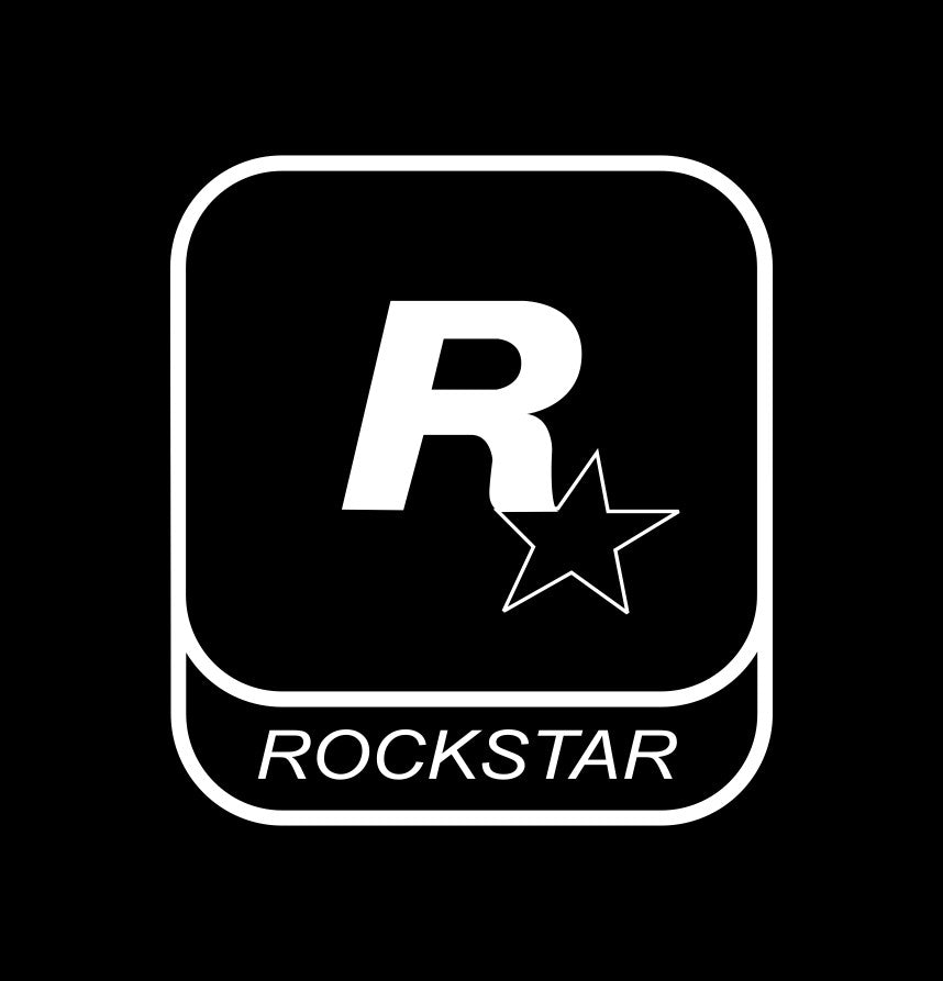 Rockstar games decal stickers in custom colors and sizes