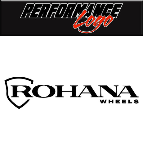 Rohana Wheels decal, performance car decal sticker