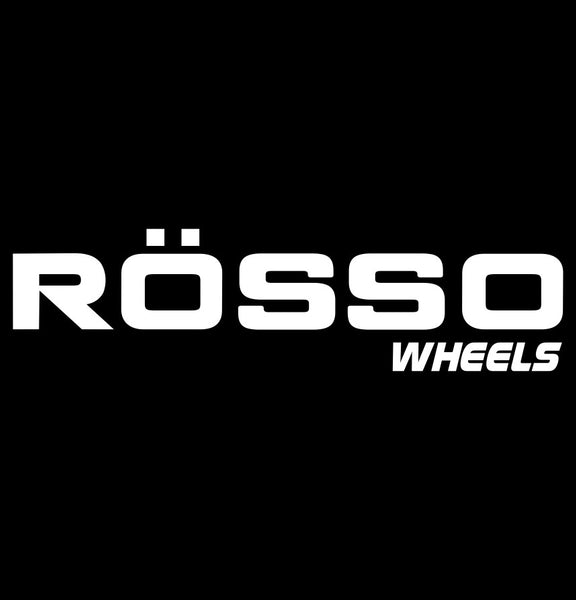 Rosso Wheels decal, performance car decal sticker