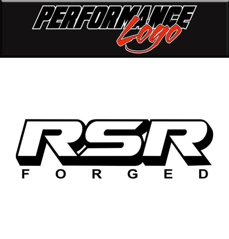 RSR Forged decal, performance car decal sticker