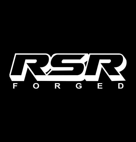 RSR Forged decal, performance car decal sticker