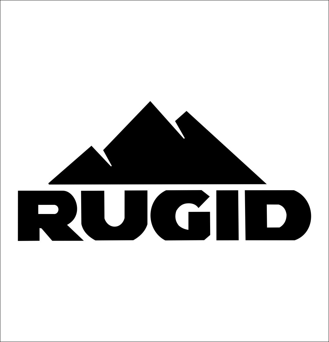 rugid decal, sticker, hunting fishing decal, car sticker