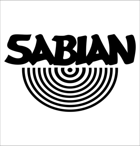 Sabian decal, music instrument decal, car decal sticker