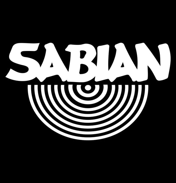 Sabian decal, music instrument decal, car decal sticker