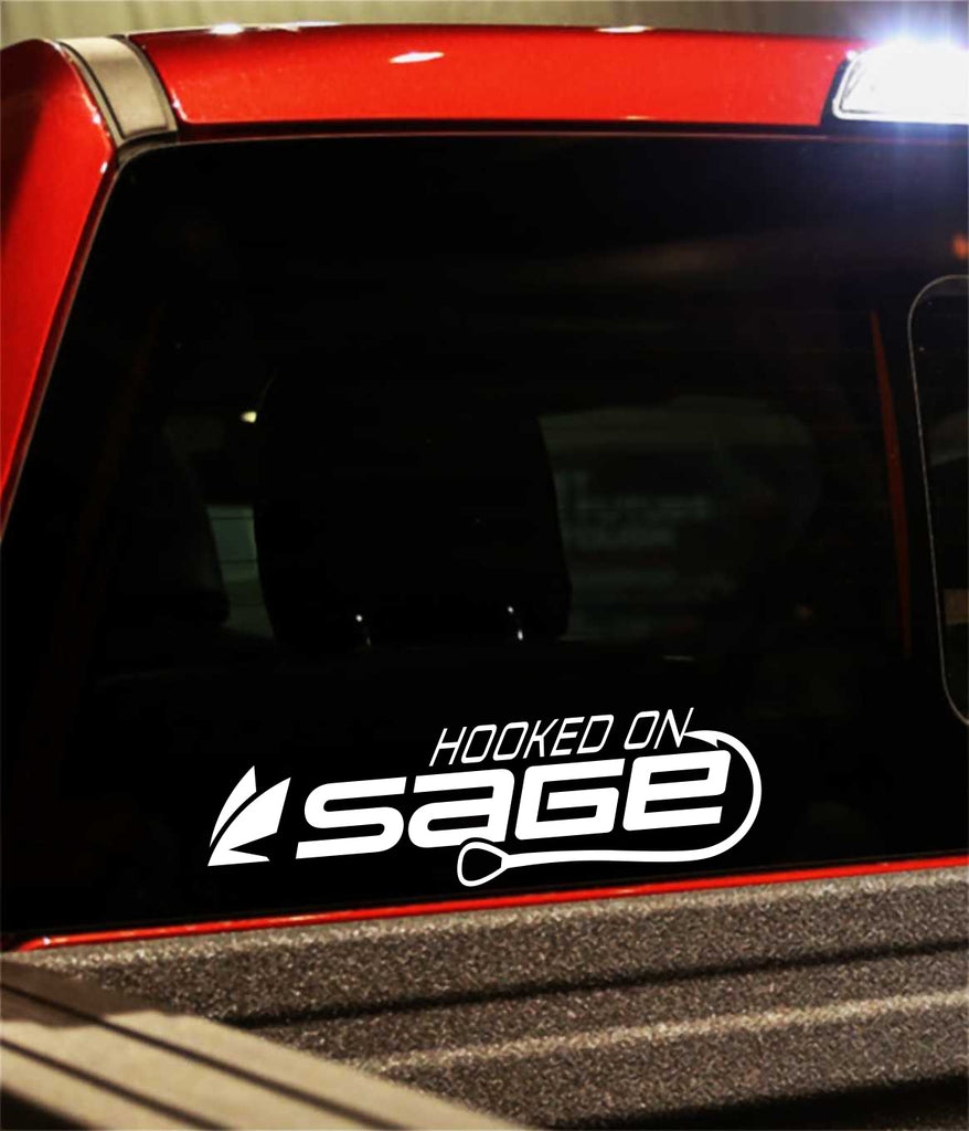 Hooked on Sage Fly Fishing decal – North 49 Decals