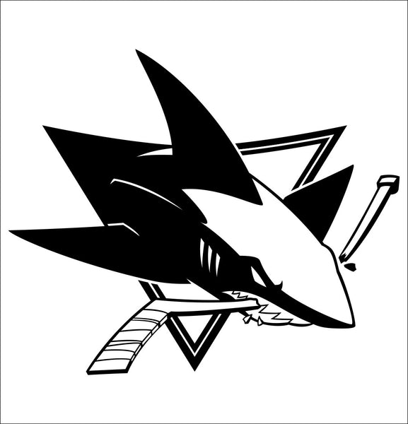 San Jose Sharks decal, sticker, nhl decal