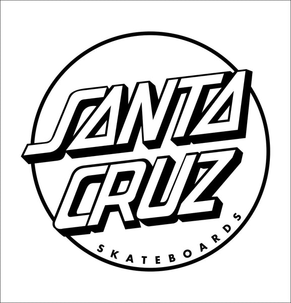 Santa Cruz Skateboards decal, skateboarding decal, car decal sticker