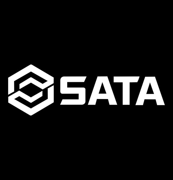 sata decal, car decal sticker