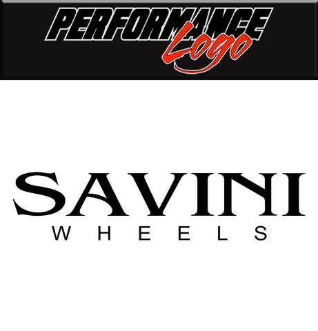 Savini Wheels decal, performance car decal sticker