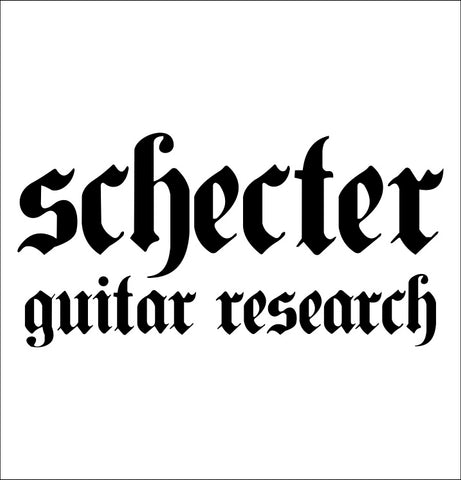 Schecter Guitars decal, music instrument decal, car decal sticker
