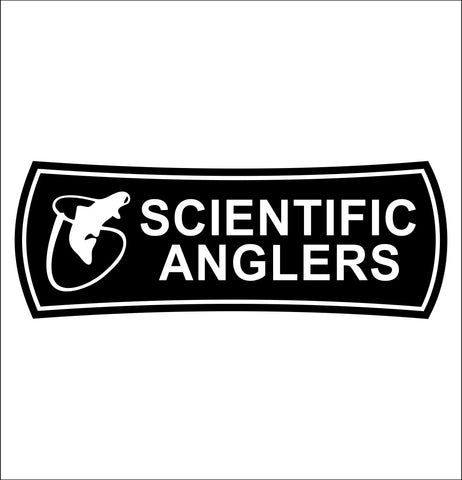 Scientific Anglers decal, fishing hunting car decal sticker