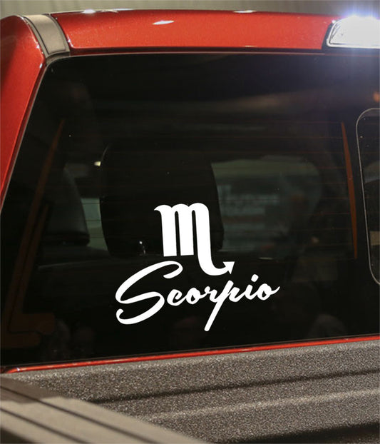 scorpio 1 zodiac decal - North 49 Decals