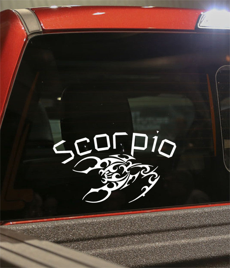 scorpio 2 zodiac decal - North 49 Decals