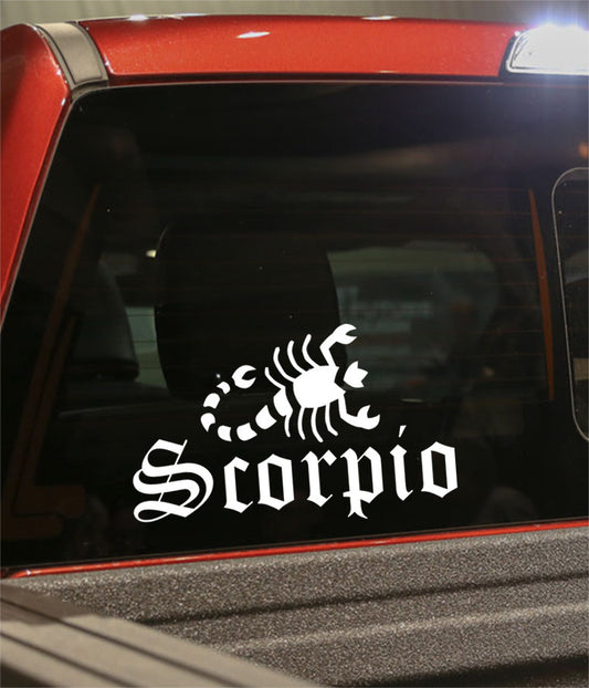 scorpio 3 zodiac decal - North 49 Decals