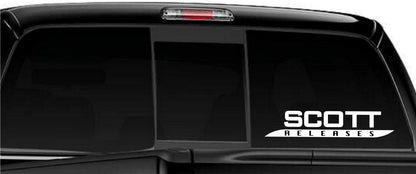 Scott Releases decal, sticker, car decal