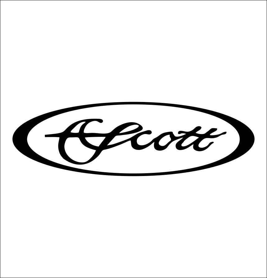 Scott Rods decal, fishing hunting car decal sticker
