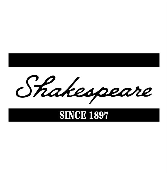 Shakespeare decal, sticker, hunting fishing decal
