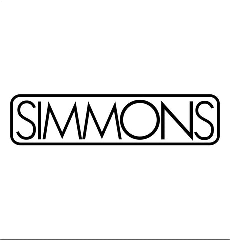 Simmons Drums decal, music instrument decal, car decal sticker