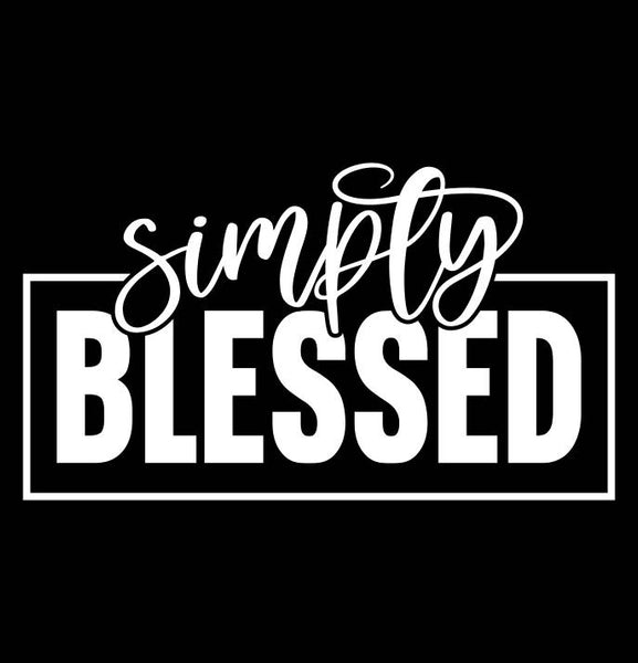 Simply Blessed decal