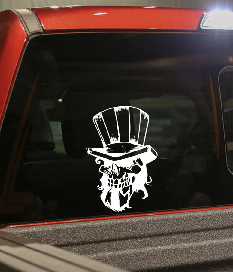 skull 20 skull biker decal - North 49 Decals
