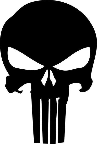 punisher skull 29 skull biker decal - North 49 Decals