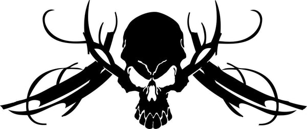 skull 31 skull biker decal - North 49 Decals