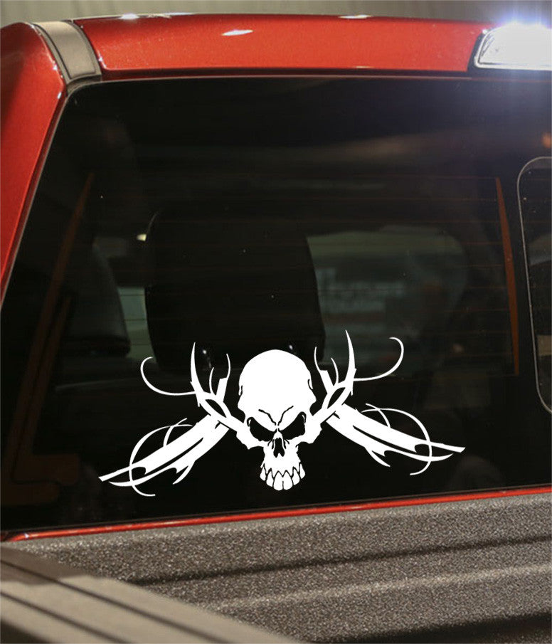 skull 31 skull biker decal - North 49 Decals