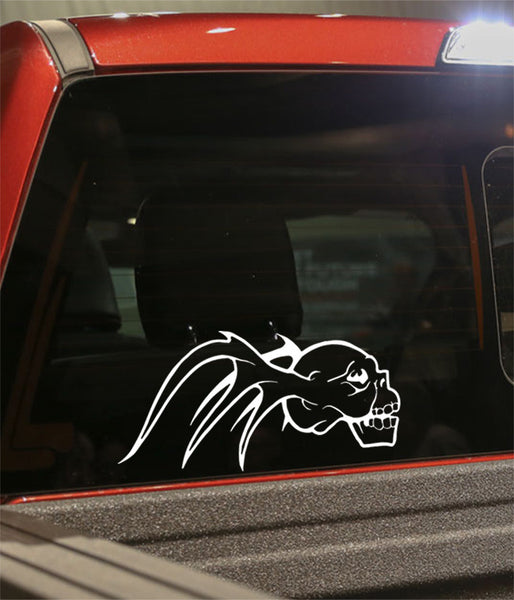 skull 33 skull biker decal - North 49 Decals