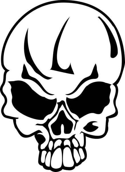 skull 34 skull biker decal - North 49 Decals