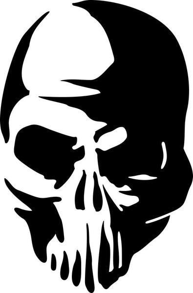 skull 36 skull biker decal - North 49 Decals