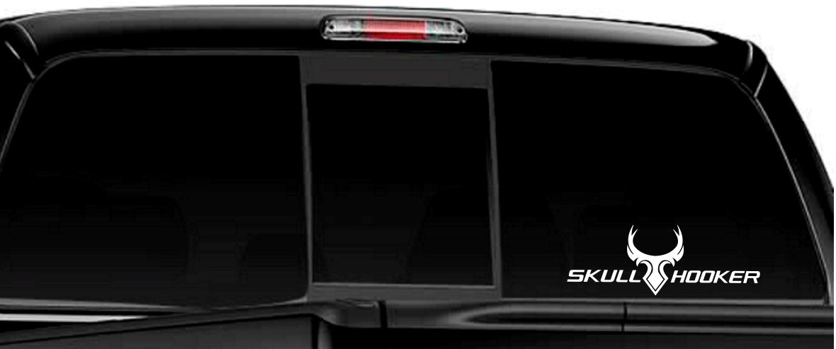 skull hooker decal, car decal sticker