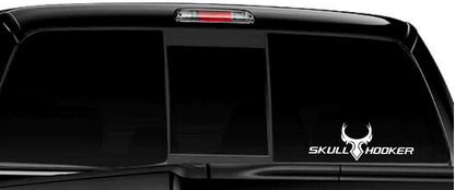 skull hooker decal, car decal sticker