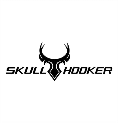 skull hooker decal, sticker, hunting fishing decal, car sticker