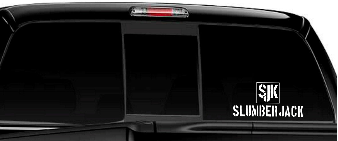 slumberjack decal, car decal sticker