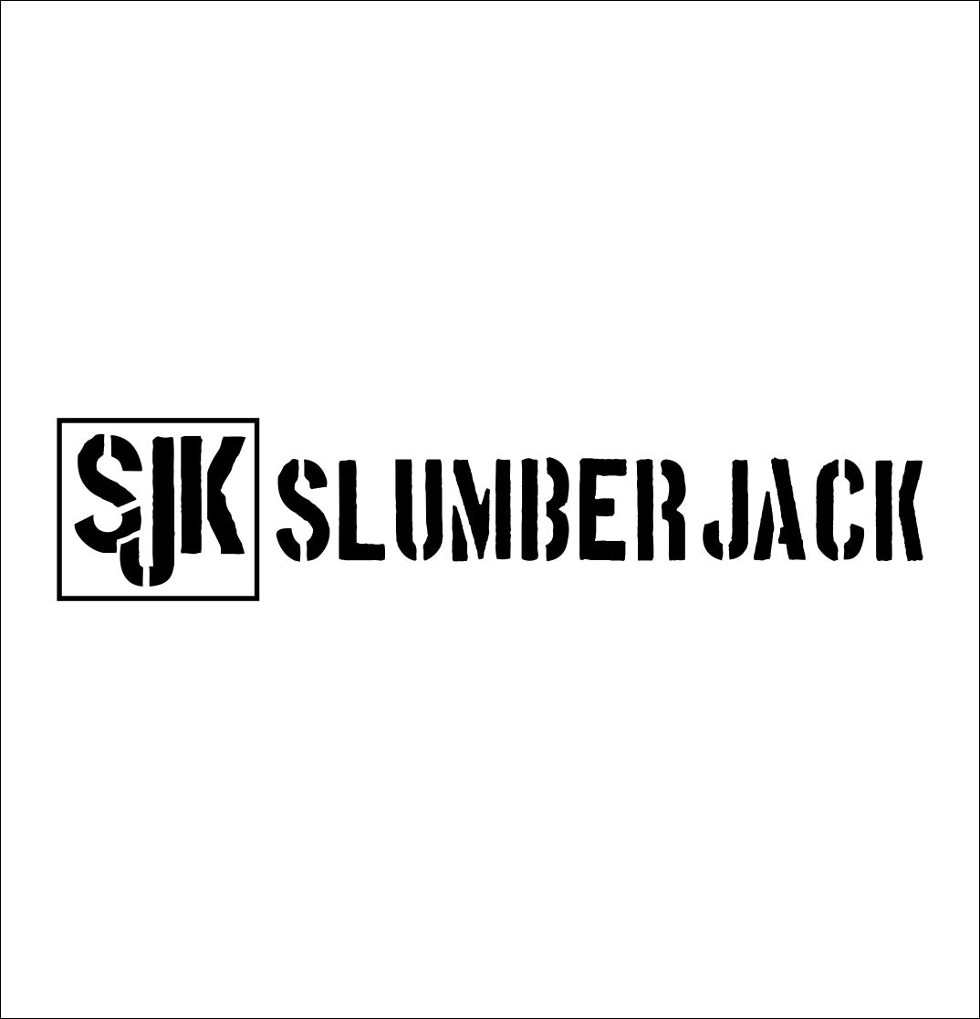 slumberjack decal, sticker, hunting fishing decal, car sticker