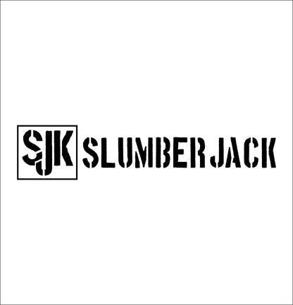 slumberjack decal, sticker, hunting fishing decal, car sticker