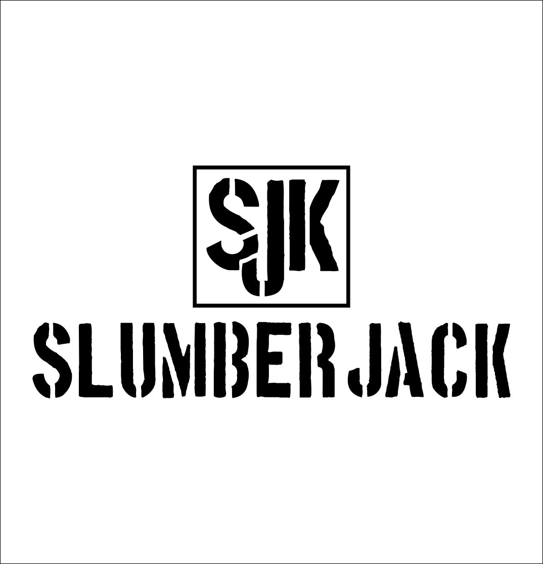 slumberjack decal, sticker, hunting fishing decal, car sticker b