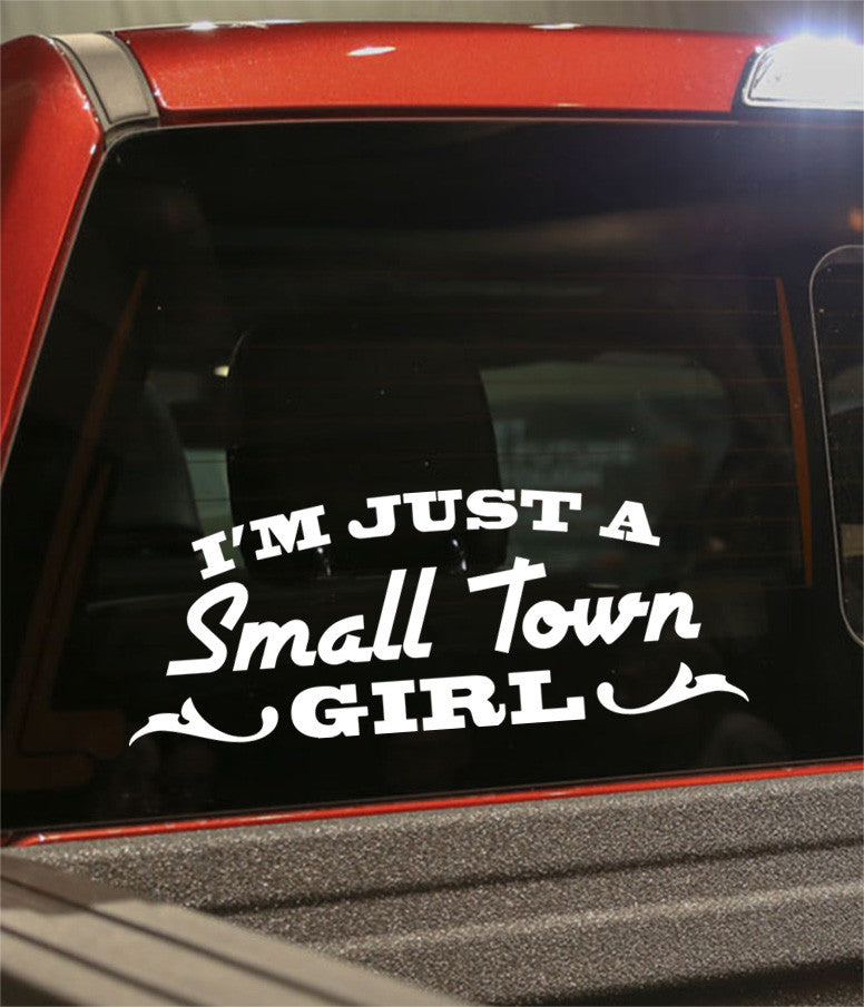 Small town girl country & western decal - North 49 Decals