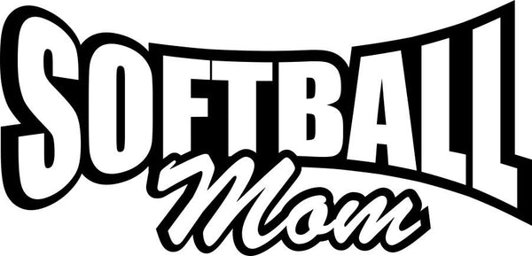 Softball mom softball decal - North 49 Decals